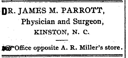 Newspaper Ad - Dr. Parrott